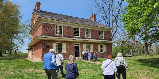 Visitors arrive at Primitive Hall