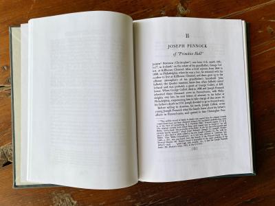 Joseph Pennock page from "Pennocks of Primitive Hall"